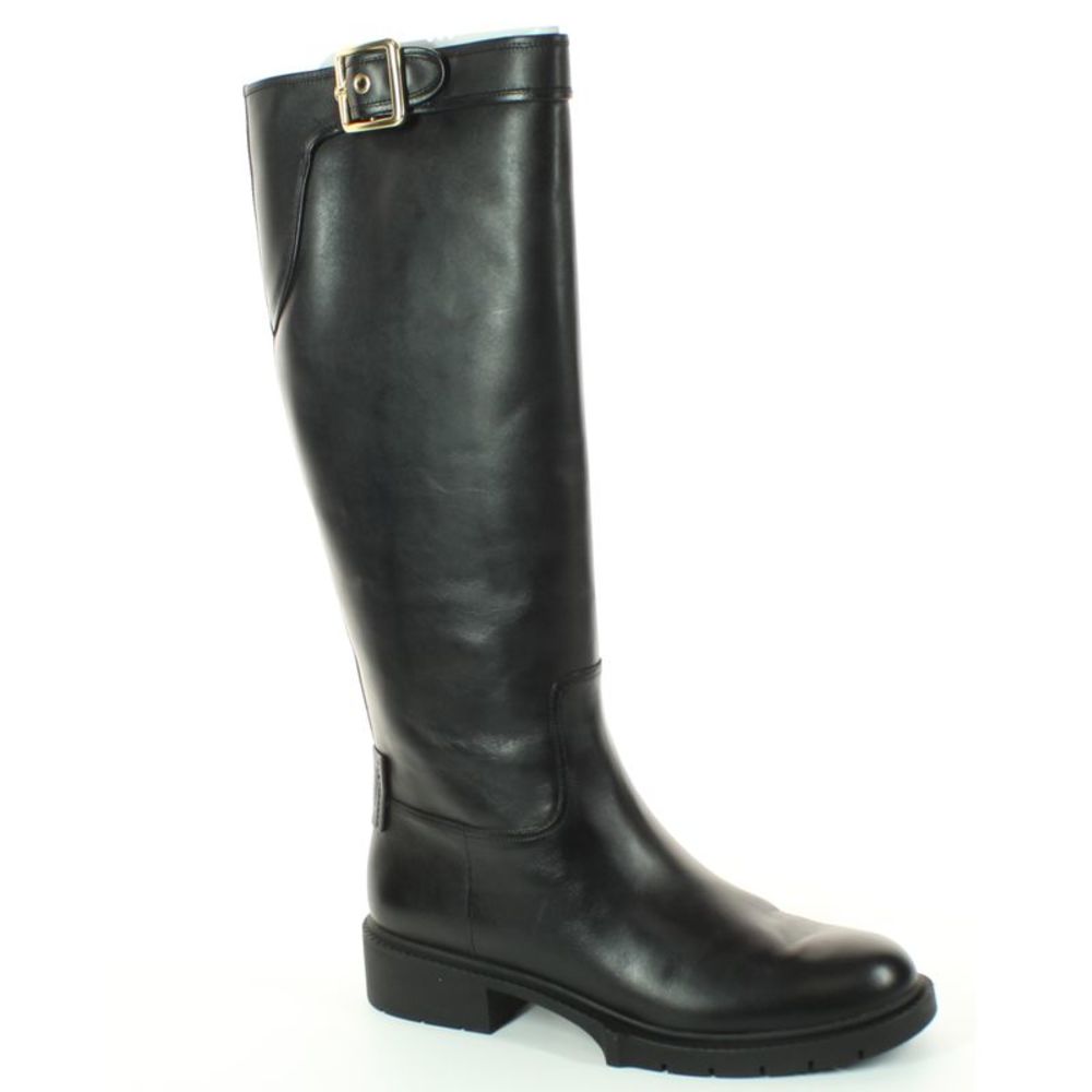 Coach Womens Leigh Black Smooth Leather Fashion Boots Size 11 Medium (B, M) - Picture 2 of 4